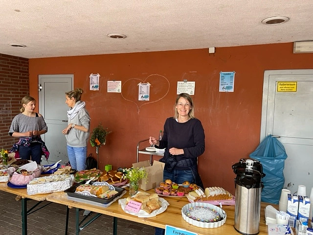 Kaffee und Kuchen Stand